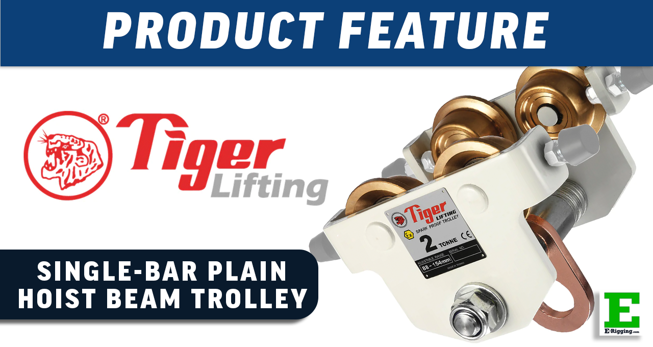 Tiger Lifting Single Bar Plain Hoist Beam Trolleys