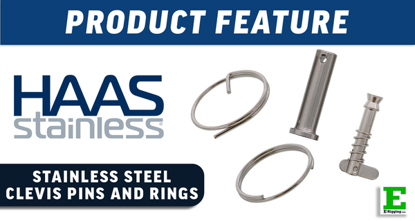HAAS Stainless Steel Clevis Pins and Rings