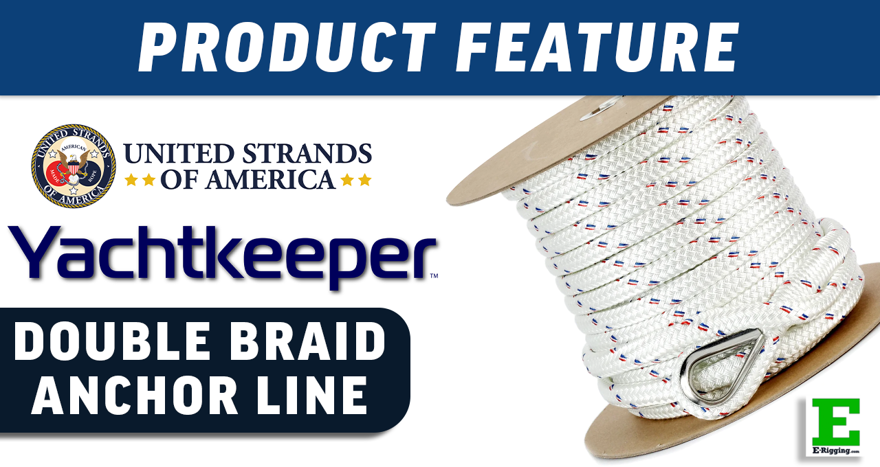 Braided Anchor Line- 1/2 x 100' White – Rigging Shoppe