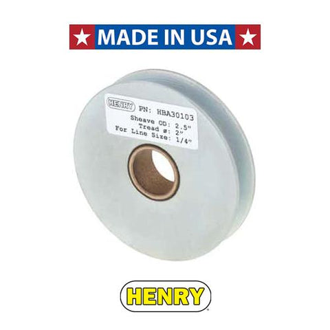 Henry Block Zinc Plated Sheaves with Bushings, Made in the USA
