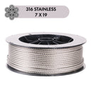 HAAS Stainless 7x19 Type 316 Stainless Steel Cable Hero Image