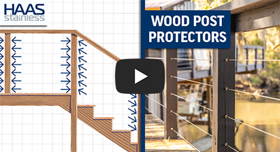 Cable Railing Post Protectors