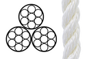 Twisted 3-Strand Rope Cross Section