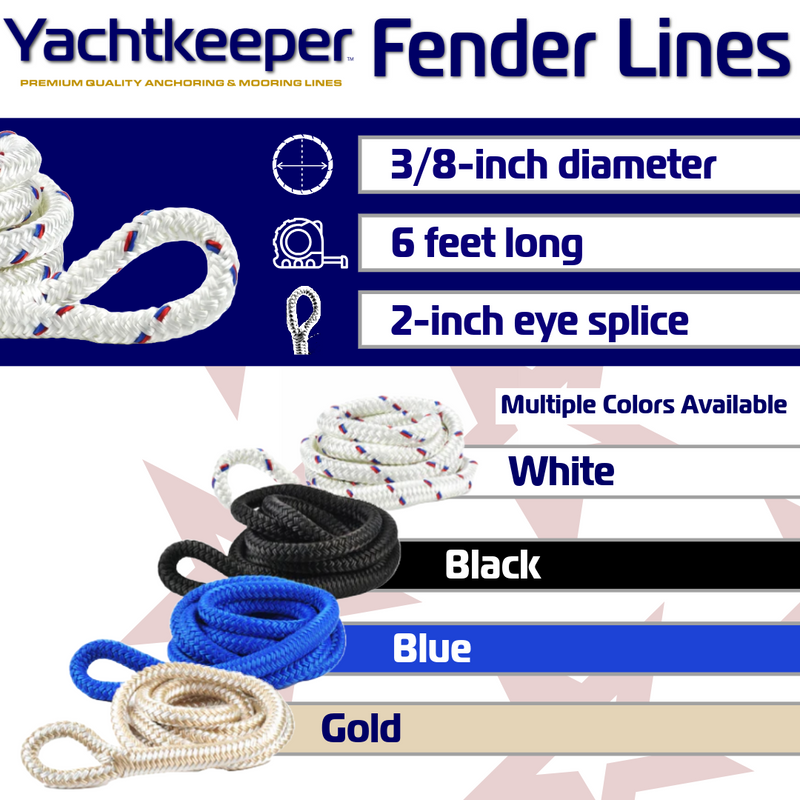 Yachtkeeper Fender Line Rope Specifications