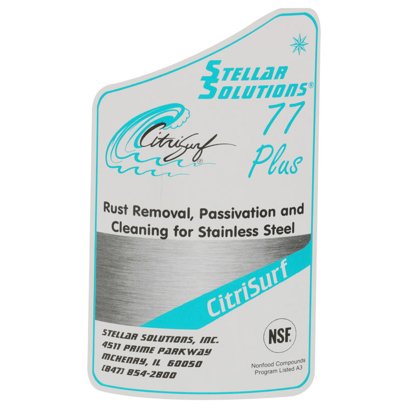 Citrisurf Stainless Steel Cleaner Front Label 