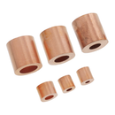 Crenshaw Copper Button Stop Sizes Side View