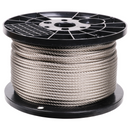 1/4 inch X 500 foot haas stainless 7x19 type 316 stainless steel cable reel main