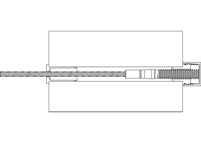 1 8 swage stud assembly drawing section