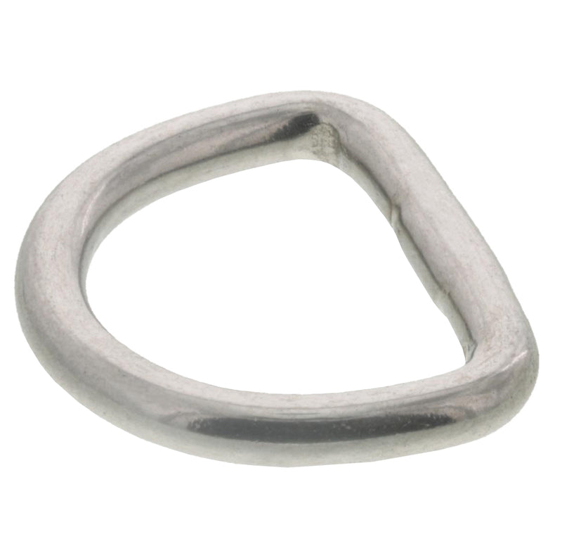 1/8" x 9/16" Stainless Steel D Ring