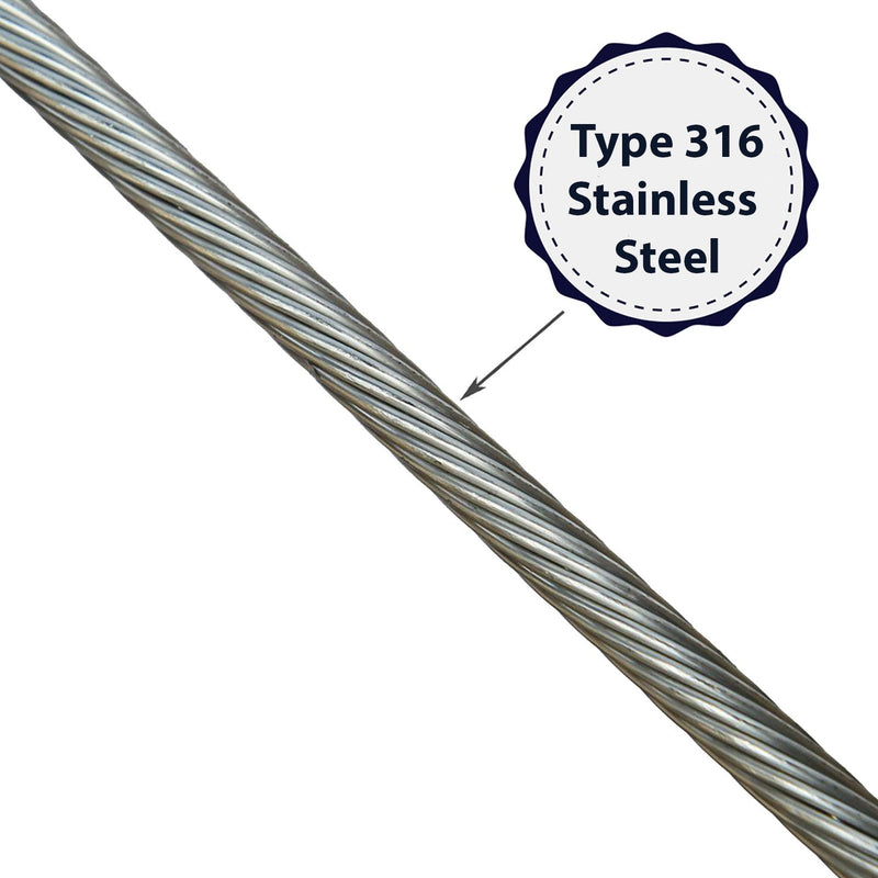 1x19 Stainless Steel Cable coating graphic