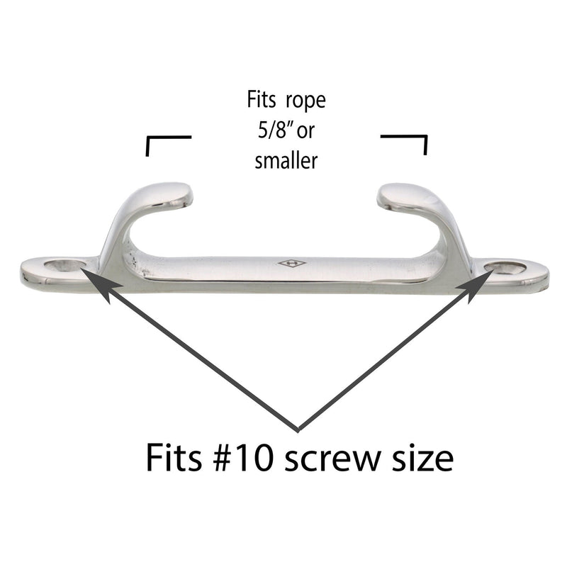 Stainless Steel Straight Chock 4 inch