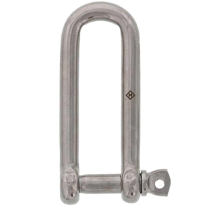 15/32" Stainless Steel Screw Pin Long D Shackle