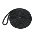 5/8" x 20' Double Braid Nylon Dock Line, Black