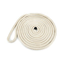 5/8" x 25' Double Braid Nylon Dock Line, Gold/White