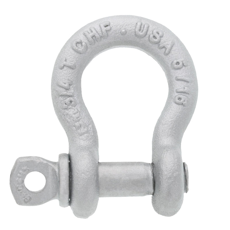 5/16" Chicago Hardware Hot Dip Galvanized Screw Pin Anchor Shackle