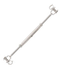five sixteenths inch stainless steel turnbuckle pipe jaw x jaw alt