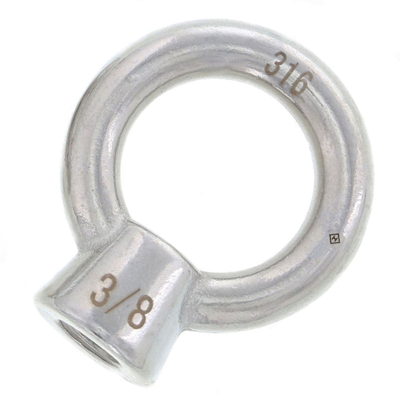 5/16" Stainless Steel Eye Nut with 3/8"-16 UNC Tap