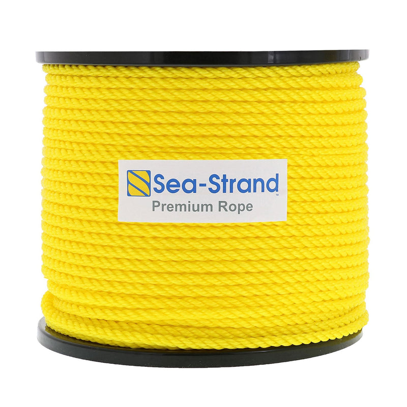 5/16" x 600' Reel, Yellow, 3-Strand Polypropylene Rope