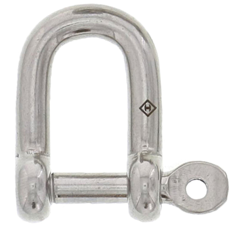 5/32" Stainless Steel Captive Pin D Shackle