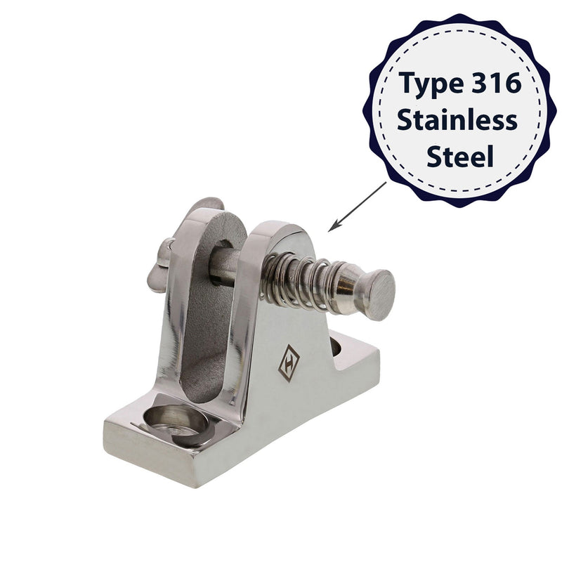 haas stainless steel 80 degree deck hinge removable pin material type graphic