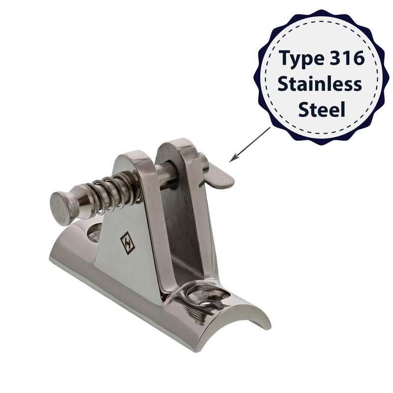 haas stainless steel deck hinge 90 degree removable pin concave base material type graphic