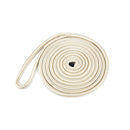 1/2" x 15' Double Braid Nylon Dock Line, Gold/White