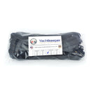 half in x twenty ft double braid nylon dock line black United Strands pk