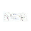 half in x twenty ft double braid nylon dock line white USA