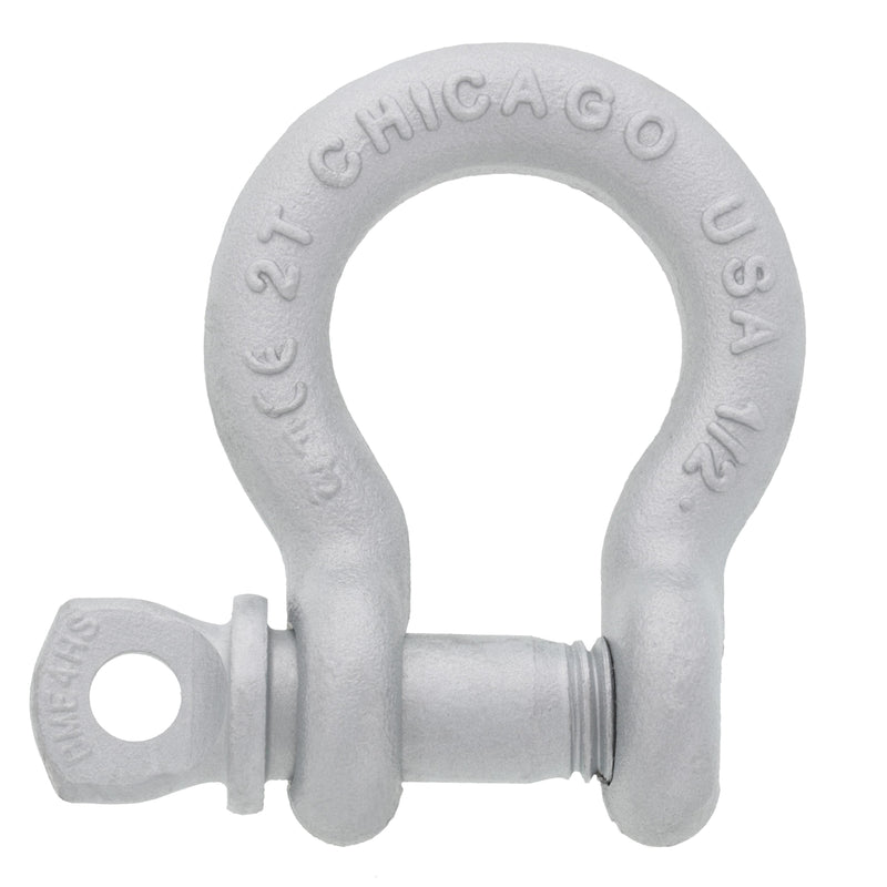 1/2" Chicago Hardware Hot Dip Galvanized Screw Pin Anchor Shackle