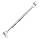 half inch x five inch stainless pipe jaw jaw turnbuckle alt
