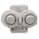 one eighth inch stainless steel cast wire rope clip alt