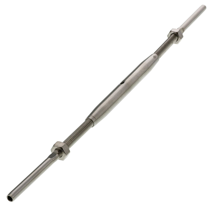 one eighth inch stainless steel hand swage turnbuckle alt