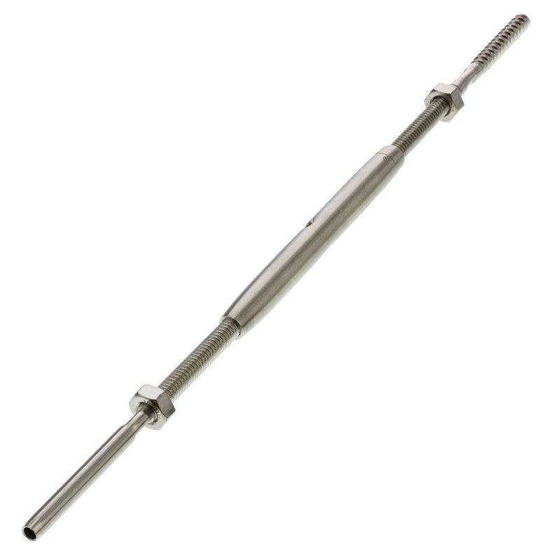 one eighth stainless steel turnbuckle hand swage lag alt