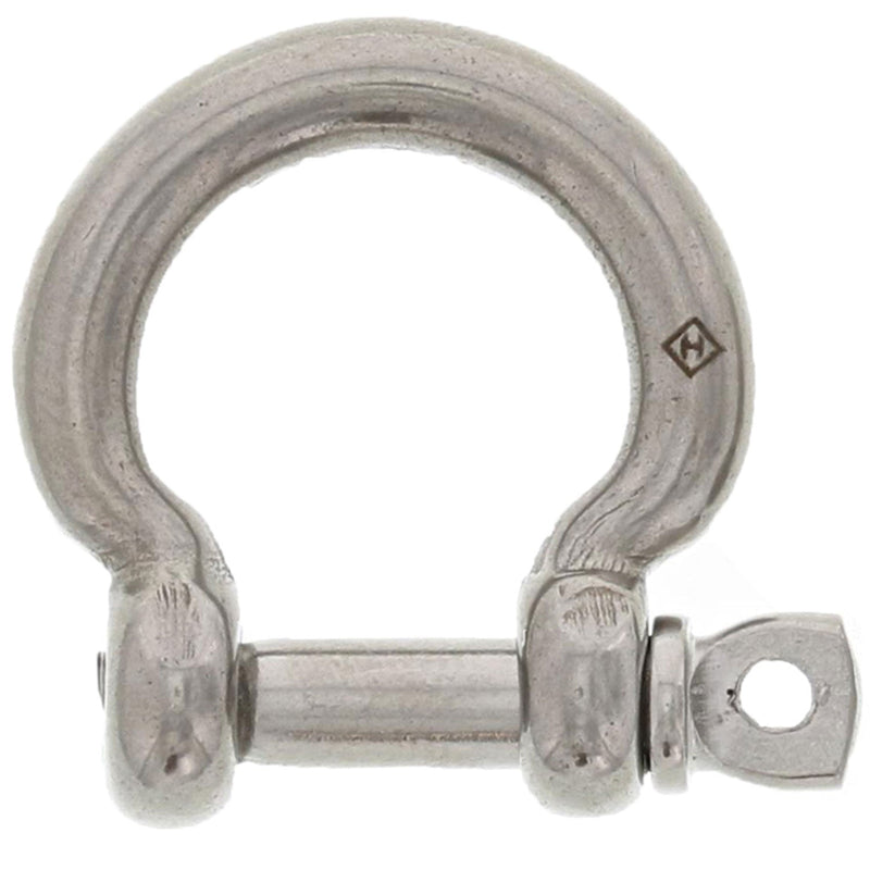 1/4" Stainless Steel Screw Pin Bow Shackle