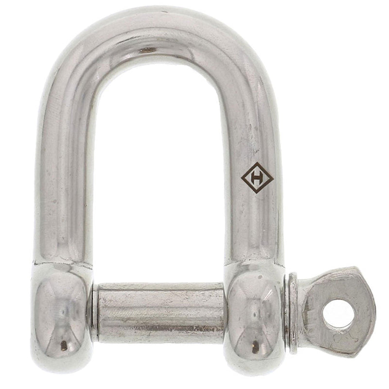 1/4" Stainless Steel Screw Pin D Shackle