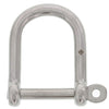 Type 316 Stainless Steel Screw Pin Wide D Shackle