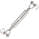 1/4" x 3-9/16" Stainless Steel Jaw x Jaw Turnbuckle