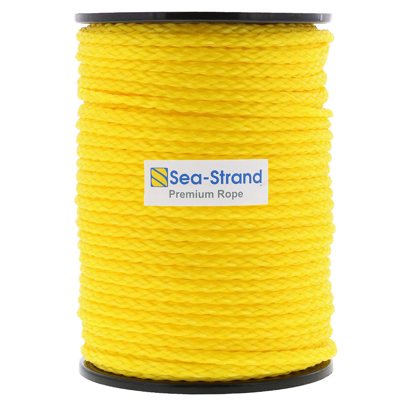 1/4" x 300' Reel, Yellow, Hollow Braid Polypropylene Rope