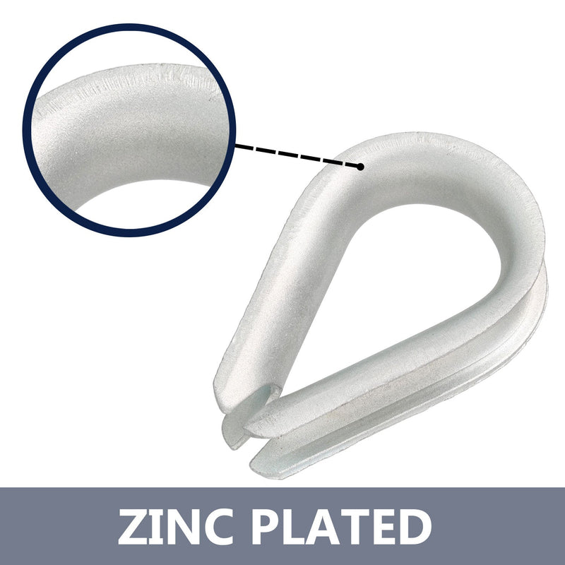 Regular Duty Zinc Plated Thimble Material Type 