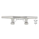 six inch stainless bluewater cleat screw size graphic