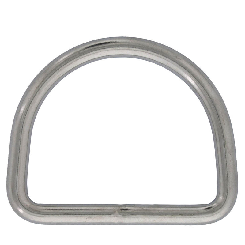 3/16" x 1" Stainless Steel D Ring