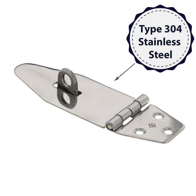 stainless steel hinge hasp style 1238 material type graphic