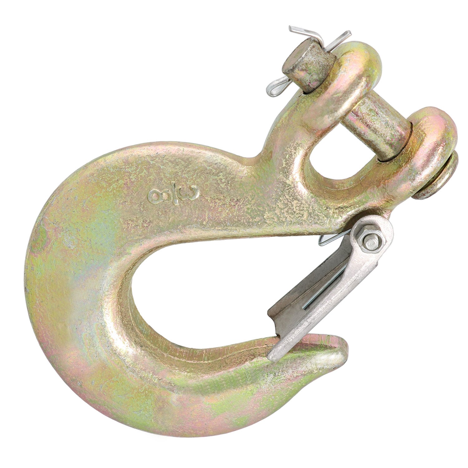 3/8 Grade 70 Clevis Slip Hook, for Transport Use, Yellow Chromate