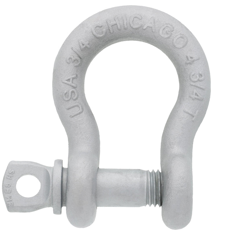 3/4" Chicago Hardware Hot Dip Galvanized Screw Pin Anchor Shackle