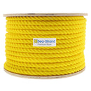 3/4" x 300' Reel, Yellow, 3-Strand Polypropylene Rope