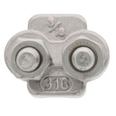 three sixteenth inch stainless steel cast wire rope clip alt