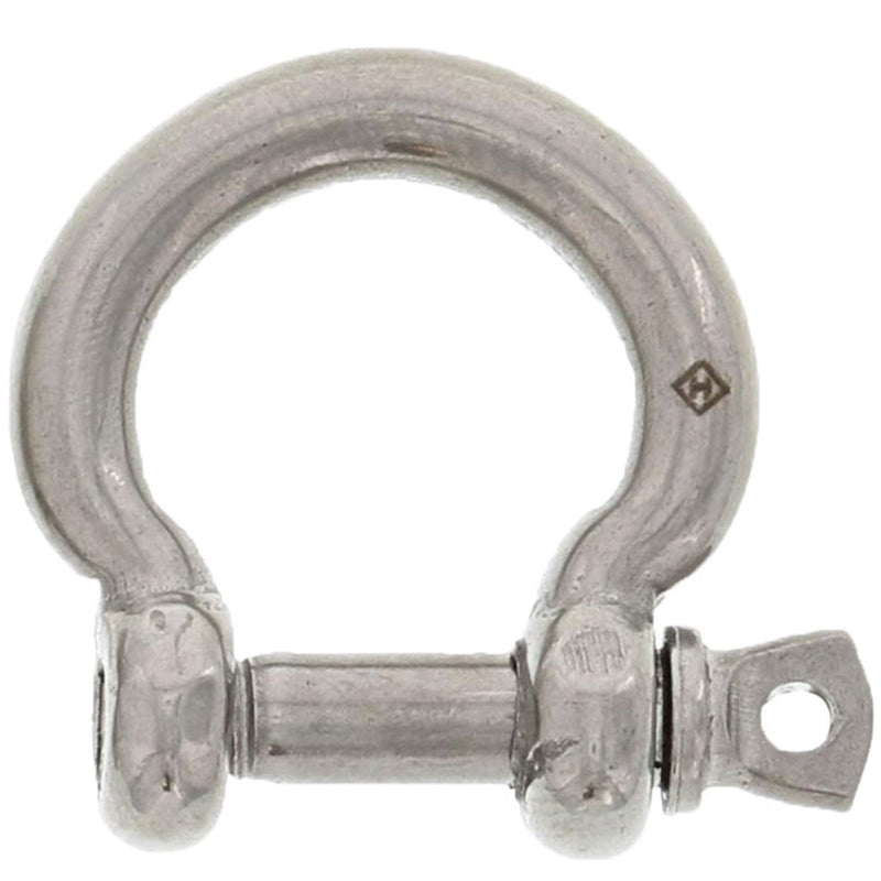 3/16" Stainless Steel Screw Pin Bow Shackle