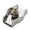 Type 316 Stainless Steel Stamped Single Cable Clamp