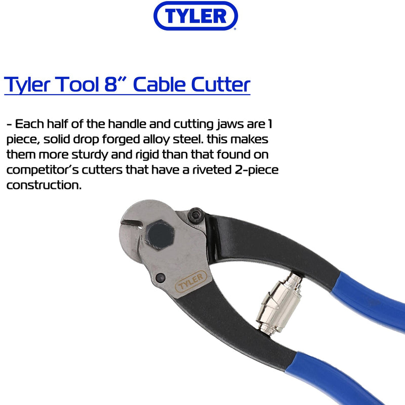 Tyler Tool Eight Inch Cable Cutter Special Features