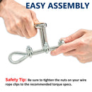 Zinc Plated Malleable Wire Rope Clip Easy Application